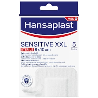 HANSAPLAST | Επιθέματα Sensitive XXL Αντιβακτηριδιακά 5 Τεμάχια