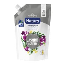 NATURA | Κρεμοσάπουνο Jasmine & Cream Ανταλλακτικό 500ml