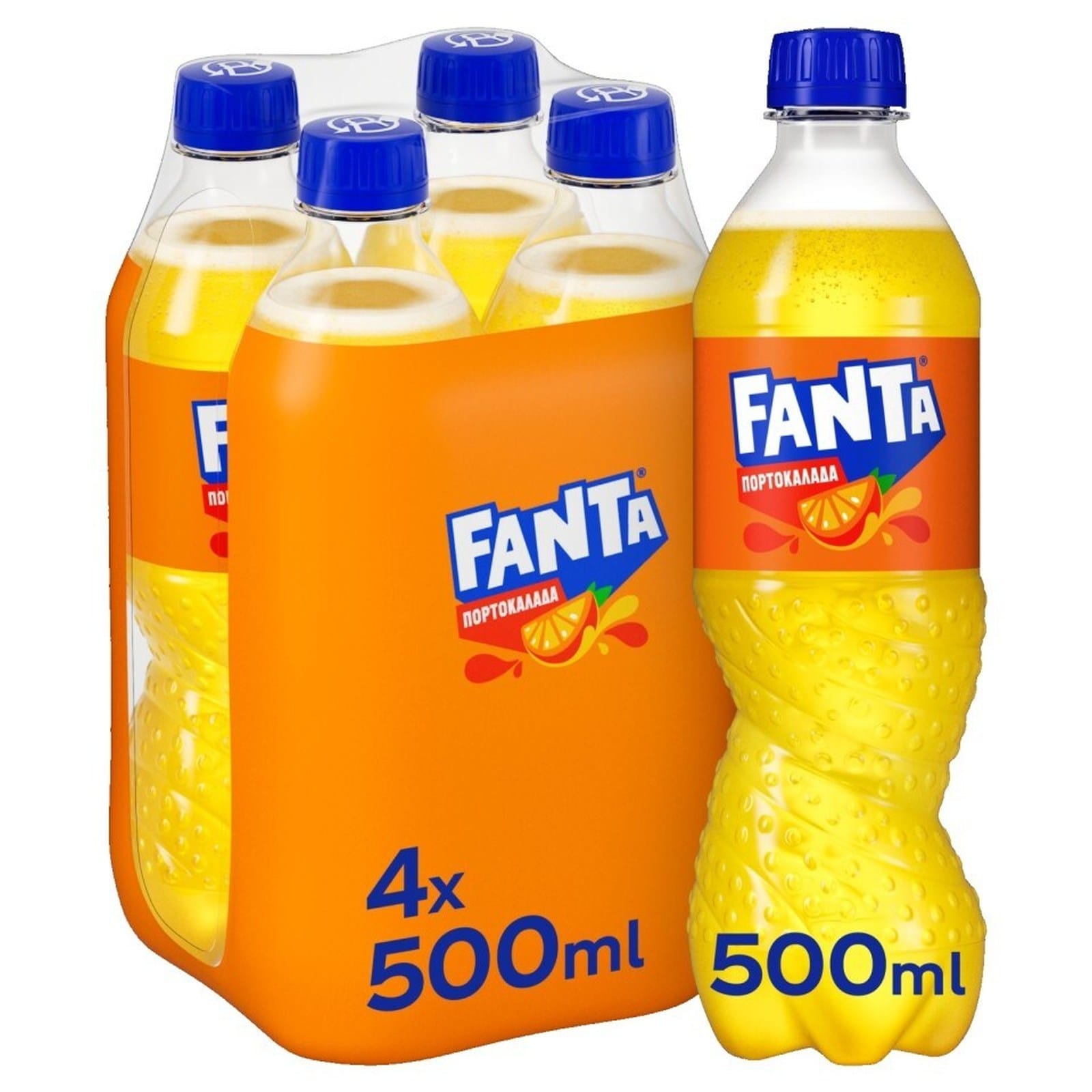 FANTA Πορτοκαλάδα Φιάλη 4x500ml