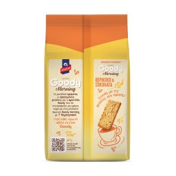 ΑΛΛΑΤΙΝΗ | GOODY | Μπισκότα Goody Morning Βερίκοκο Σοκολάτα 160g