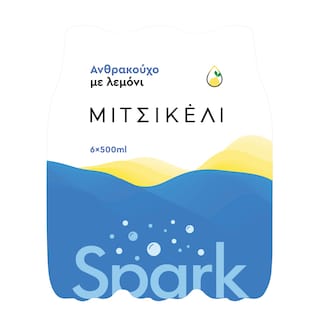 ΜΙΤΣΙΚΕΛΙ | Ανθρακούχο Νερό Φυσικό Μεταλλικό Λεμόνι 6x500ml