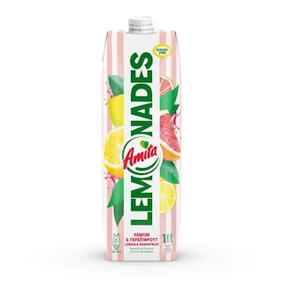 AMITA | Φρουτοποτό Lemonades Λεμόνι Γκρέιπφρουτ 1lt