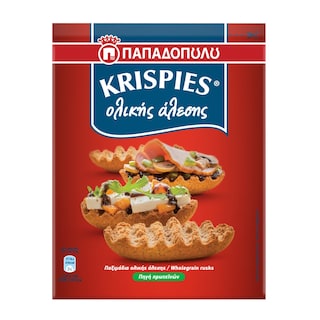 KRISPIES | Παξιμάδια Krispies Ολικής Άλεσης 200g