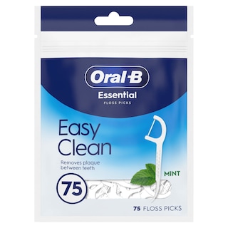 ORAL B | Οδοντικό Νήμα Easy Clean Οδοντογλυφίδα Γεύση Μέντας 75 Τεμάχια
