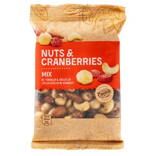 EMMA | Μιξ Ψημένων & Ανάλατων Ξηρών Καρπών με Κράνμπερι 200g