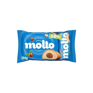 MOLTO | Κρουασάν Πραλίνα Φουντουκιού 3x98g