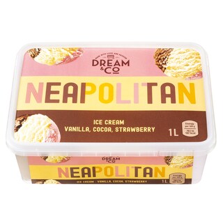 DREAM & CO | Παγωτό Βανίλια Κακάο Φράουλα 480g