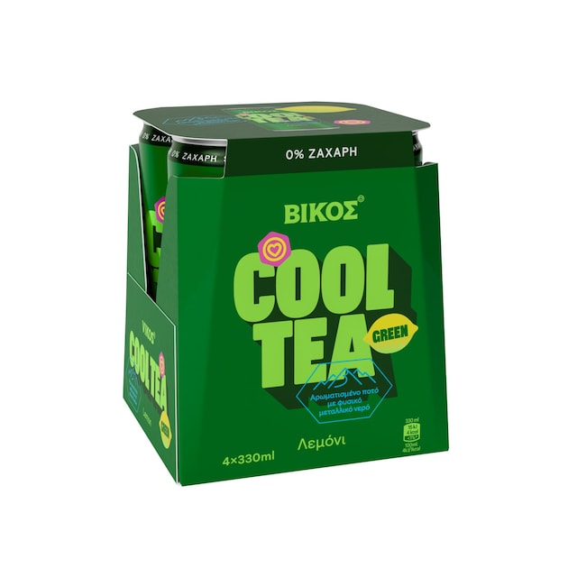 Βίκος Cool Tea πράσινο τσάι λεμόνι 0% ζάχαρη