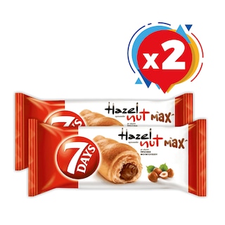 7DAYS | Κρουασάν Max Πραλίνα Φουντουκιού Αποκλειστικά Online 2x130g