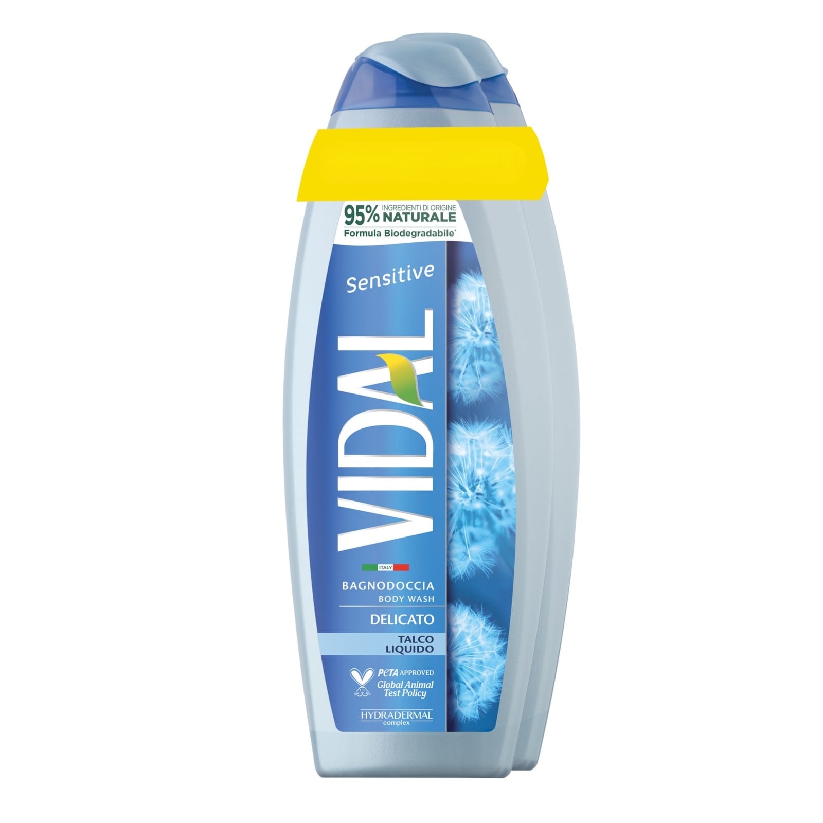 VIDAL Αφρόλουτρο Talc 2x750ml