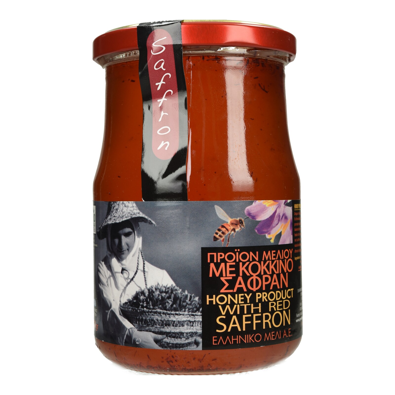 ΜΕΛΙ ΜΑΝΗΣ Μέλι με Κόκκινο Σαφράν 720g