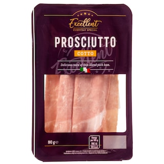 EXCELLENT | Προσούτο Cotto Φέτες 80g