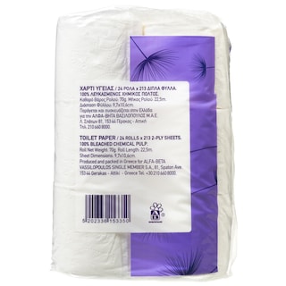 ΑΒ | Χαρτί Υγείας 2 Φύλλα 24 Ρολά 1.68kg