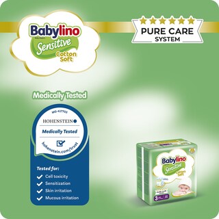 BABYLINO | Πάνες Sensitive Cotton Soft No3 56 Τεμάχια