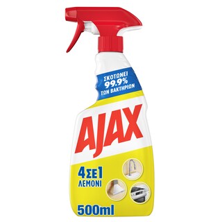 AJAX | Spray Καθαρισμού 4σε1 Λεμόνι Αντλία 500ml