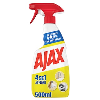 AJAX | Spray Καθαρισμού 4σε1 Λεμόνι Αντλία 500ml