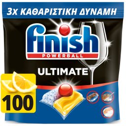 FINISH | Κάψουλες Πλυντηρίου Πιάτων Ultimate Allin1 Lemon 100 Τεμάχια