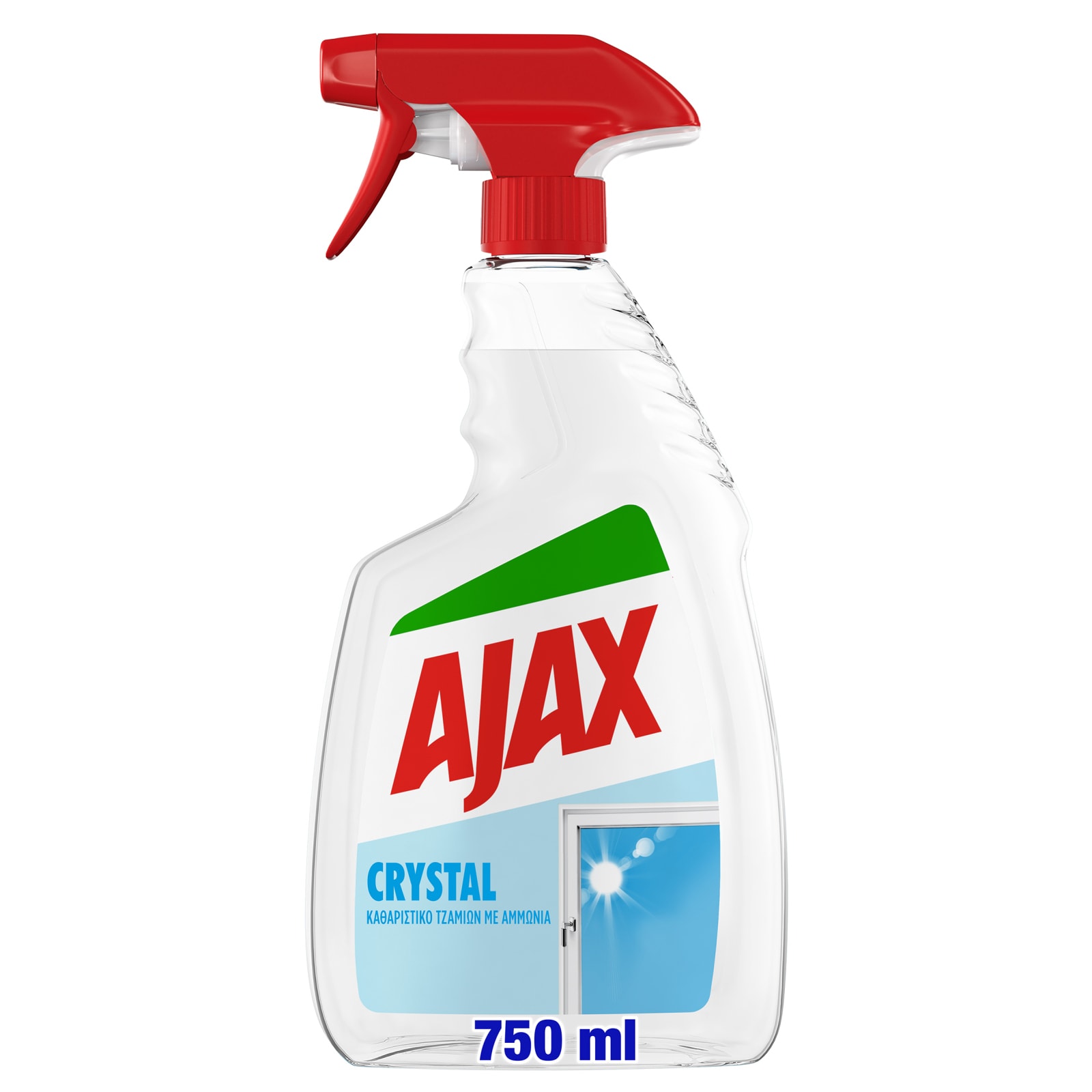 AJAX Καθαριστικό Τζαμιών Crystal Clean Αντλία 750ml
