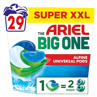 ARIEL | Kάψουλες Πλυντηρίου Ρούχων Allin1 Pods The Big One Alpine 29 Τεμάχια
