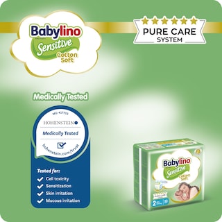 BABYLINO | Πάνες Sensitive Cotton Soft No2 64 Τεμάχια