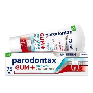 PARODONTAX | Οδοντόκρεμα Gum +Breath & Sensitivity Whitening 75ml