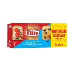 ELITE | Φρυγανιές Σίτου Χωρίς Αλάτι 4x125g