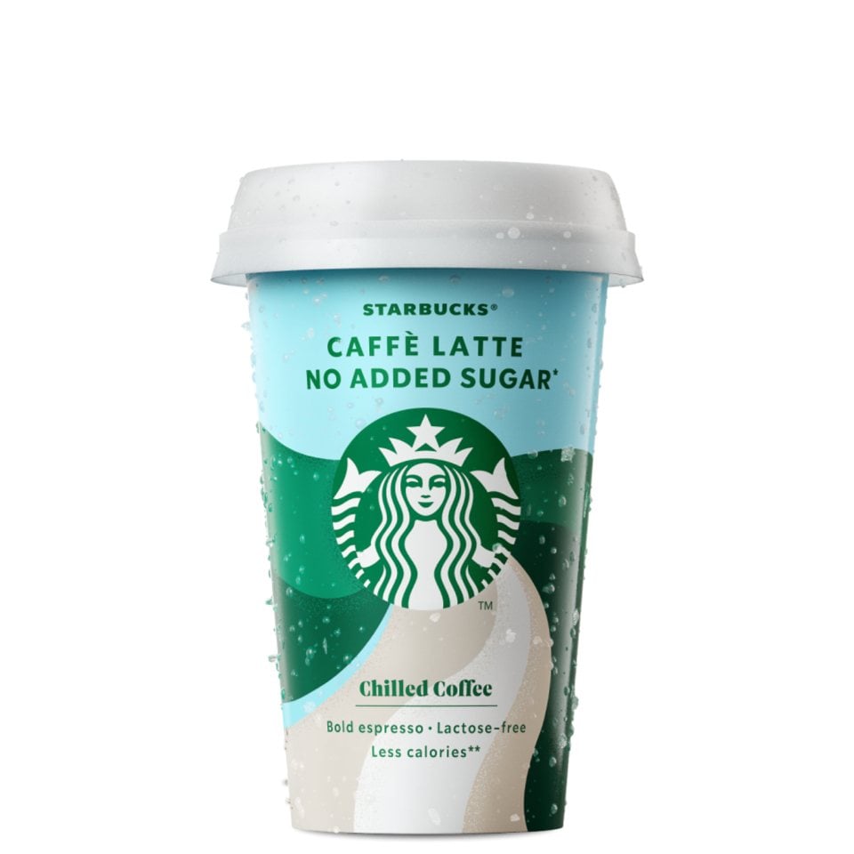 STARBUCKS Ρόφημα Καφέ Latte Χωρίς Προσθήκη Ζάχαρης 220ml