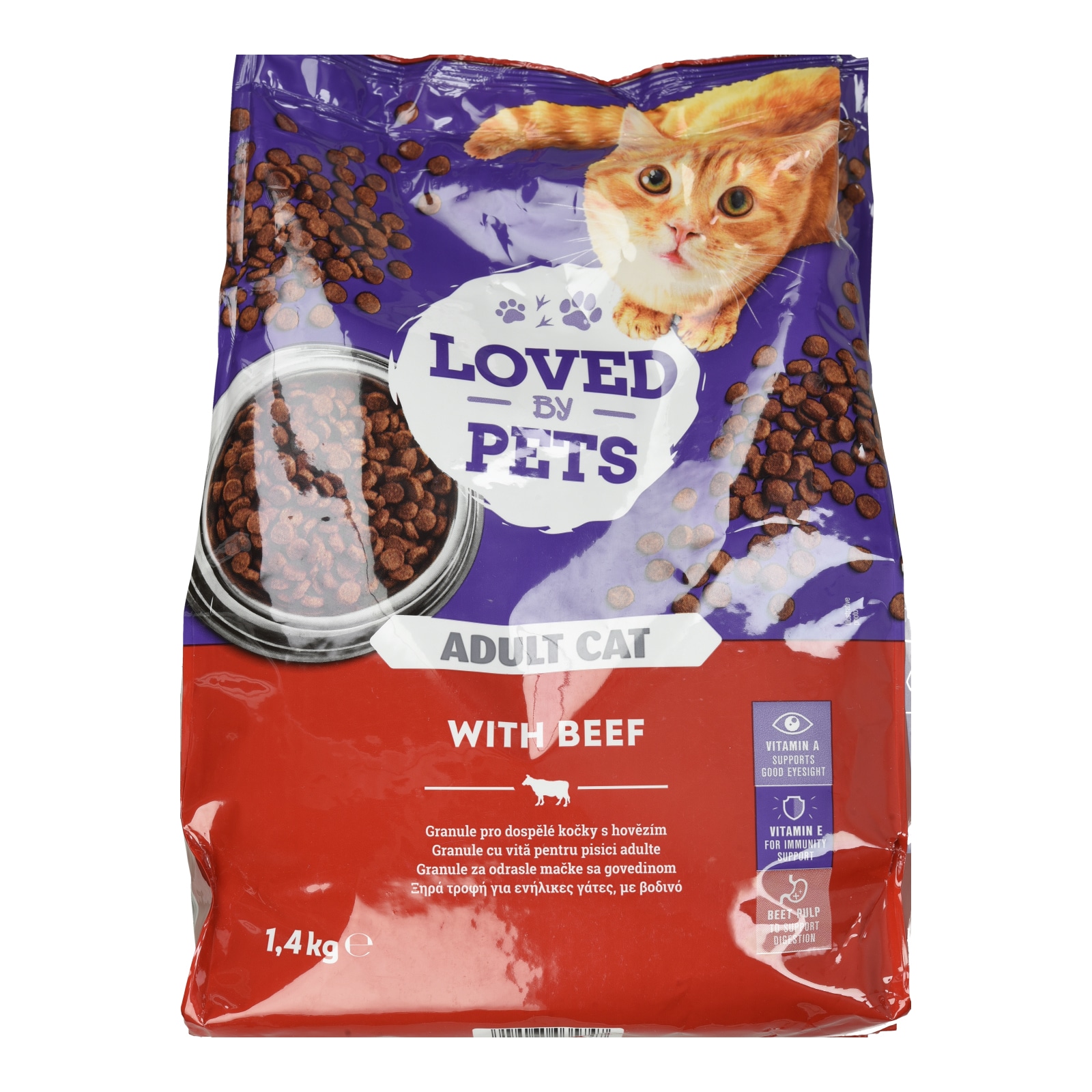 LOVED BY PETS Γατοτροφή Βοδινό 1.4kg