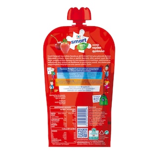 ΔΕΛΤΑ | Φυσικός Χυμός Smart Φράουλα Κεράσι 200ml