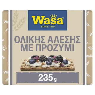 WASA | Φρυγανιές Ολικής Άλεσης Προζύμι 235g