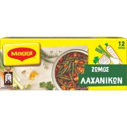 MAGGI | Κύβοι Ζωμού Λαχανικών 6Lt 12Τεμάχια 132gr