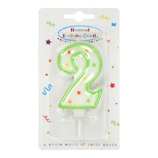 DECORATA | Κερί Γενεθλίων Νο2 1 Τεμάχιο