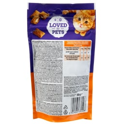 LOVED BY PETS | Σνακ Γάτας Πουλερικά και Τυρί 50g