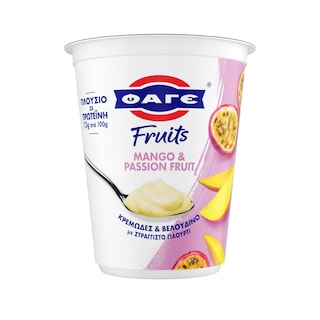 ΦΑΓΕ | Επιδόρπιο Στραγγιστού Γιαουρτιού Fruits Mango Passion Fruit 380g