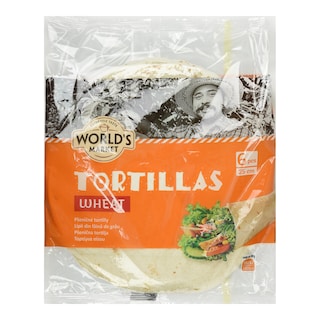 WORLD'S MARKET | Τορτίγιες Σίτου 6x25 370g