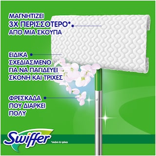 SWIFFER | Στεγνά Πανάκια Πατώματος Clean & Fresh Ανταλλακτικά 30 Τεμάχια