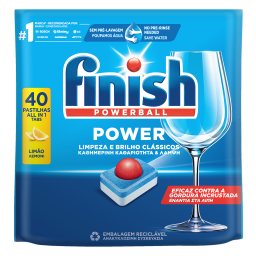 FINISH | Κάψουλες Πλυντηρίου Πιάτων Power Allin1 Λεμόνι 40 Tεμάχια