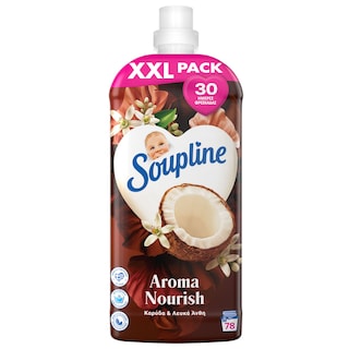 SOUPLINE | Συμπυκνωμένο Μαλακτικό Aroma Καρύδα Λευκά Άνθη 78 Μεζούρες