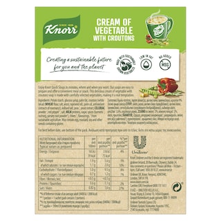 KNORR | Σούπα Λαχανικών Quick Soup με Κρουτόν 42g