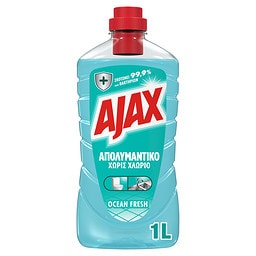 AJAX | Καθαριστικό Πατώματος Απολυμαντικό Ocean Fresh 1lt