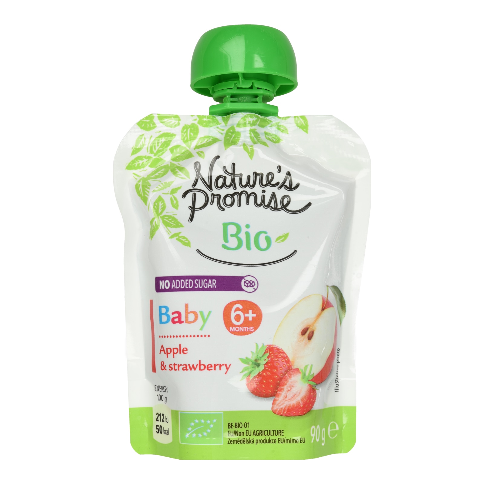 Φρουτοπουρές Bio Μήλο Φράουλα 90g