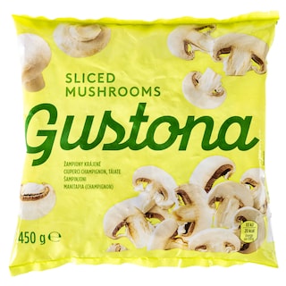 GUSTONA | Μανιτάρια Champignon Φέτες Κατεψυγμένα 450g