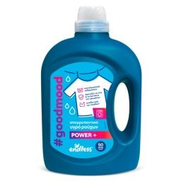 ENDLESS | Υγρό Πλυντηρίου Ρούχων Goodmood Power+ 50 Μεζούρες