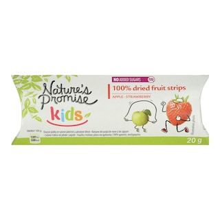 NATURE'S PROMISE | Αποξηραμένα Φρούτα Λωρίδες Μήλο Φράουλα 20g