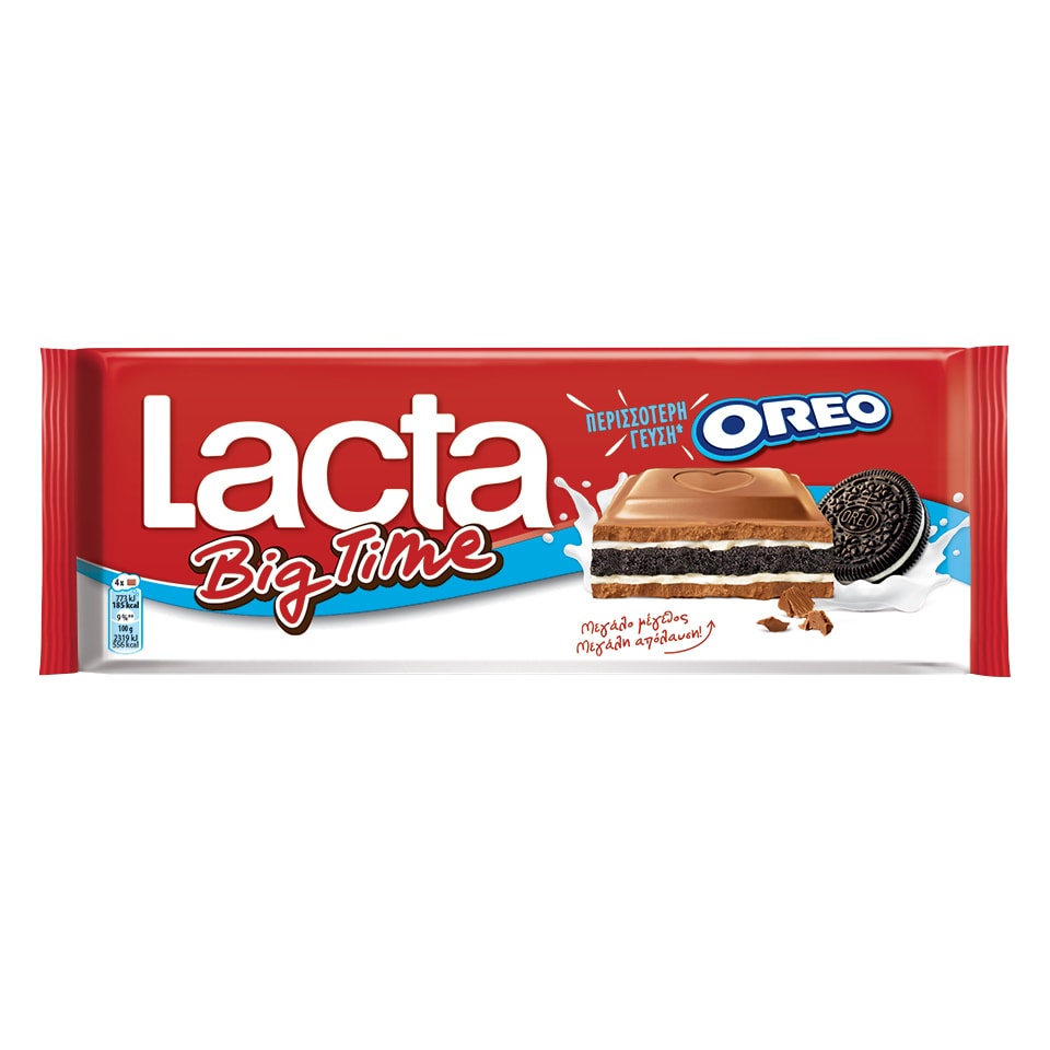 LACTA Σοκολάτα Big Time Oreo 300g