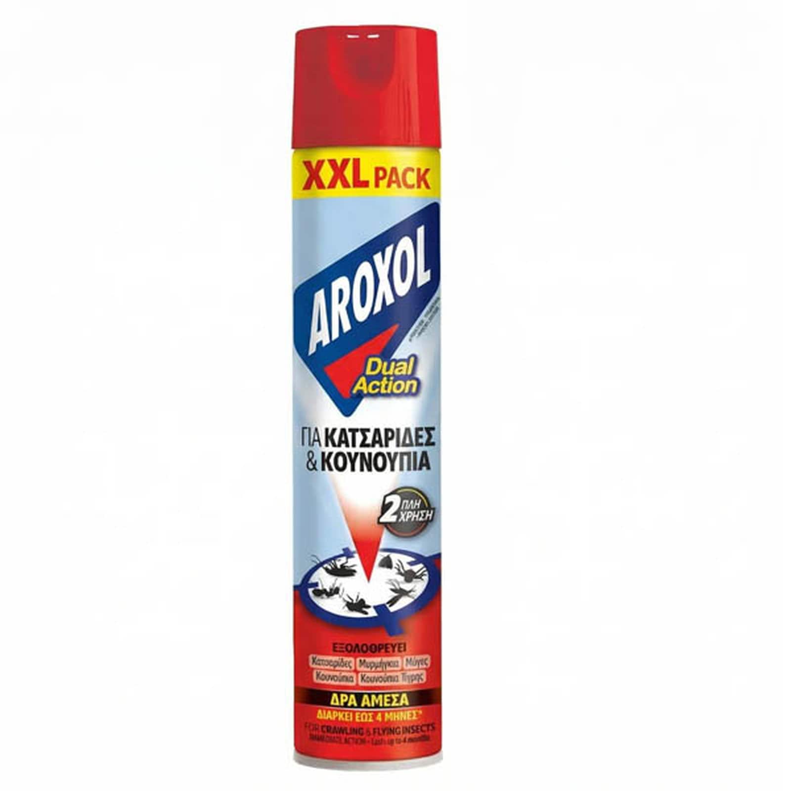 Εντομοκτόνο Spray Dual Action Βαδιστικά & Ιπτάμενα Έντομα 580ml