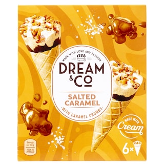 DREAM & CO | Παγωτό Αλμυρή Καραμέλα 6x74g