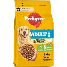 PEDIGREE | Σκυλοτροφή Adult Πουλερικά και Λαχανικά 1.4kg
