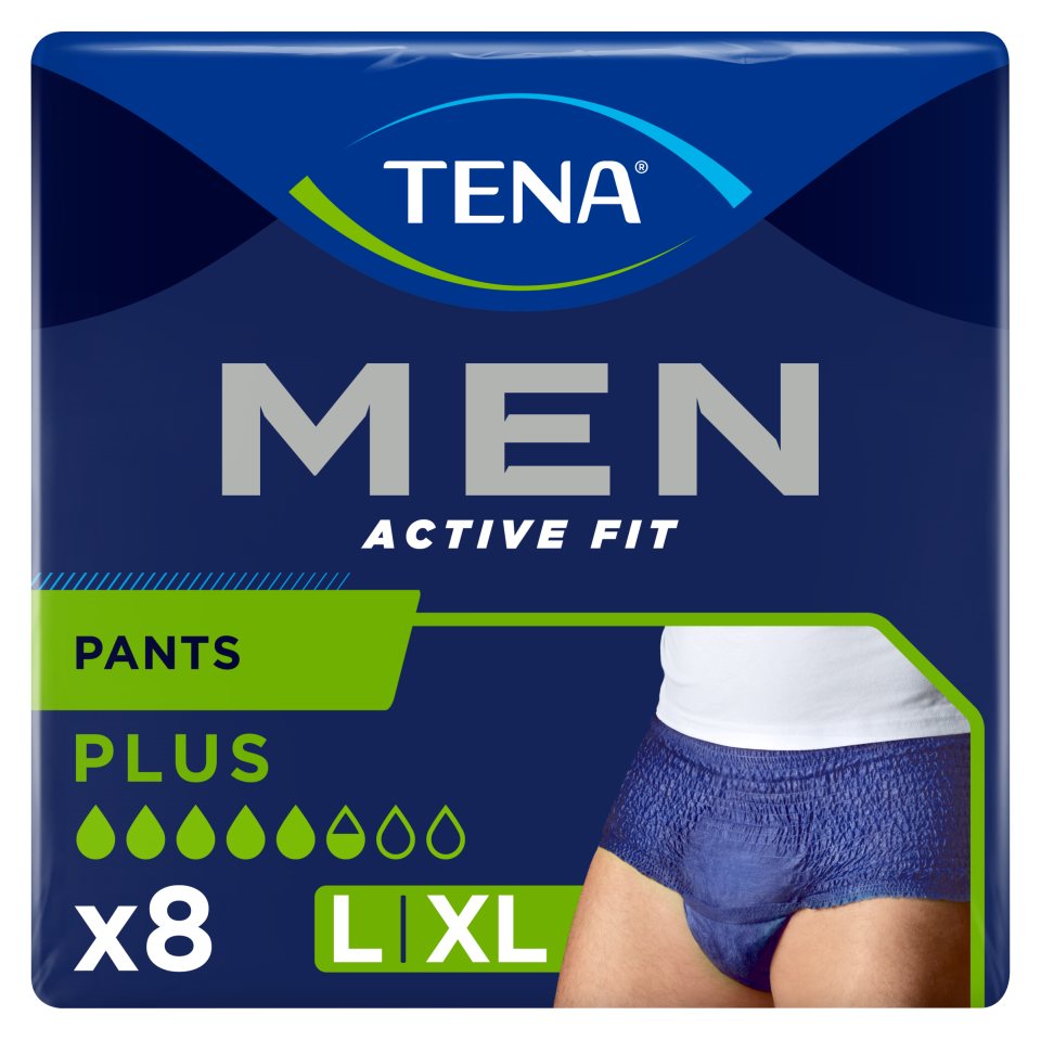 TENA Εσώρουχα Ακράτειας Men Active Fit Plus Large 8 Τεμάχια