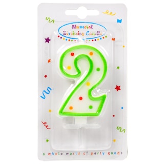 DECORATA | Κερί Γενεθλίων Νο2 1 Τεμάχιο